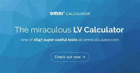 lv bmi calculator|Lv omni mass calculator.